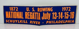 Pegatina parachoques de colección 1872 - 1972 de la regata nacional de remo de EE. UU. río Schuylkill PA - Imagen 1 de 10