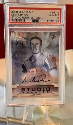 2008 Leaf Rookies and Stars Matt Ryan 25/25 PSA 8 Non Higher - Image 1 of 2