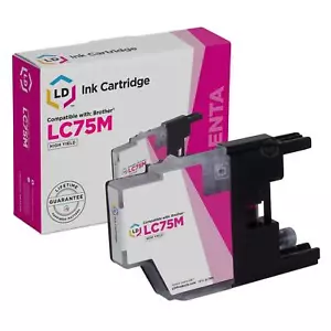 Cartuccia di inchiostro magenta LD LC75M LC75 per Brother MFC-J6510DW MFC-J6710DW MFCJ6910 - Foto 1 di 7