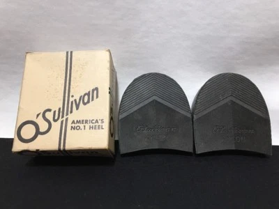 Zapato de tacón de nailon negro vintage O'Sullivan No. 1 Cojín Núcleo Plástico 12-13 NOS Foto 1 de 4
