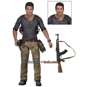 NECA Uncharted 4 Nathan Drake 7in Action Figure Collect Gift Doll Toy