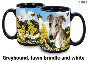 Taza de fiesta de jardín - Fawn Brindle Greyhound - Imagen 1 de 1