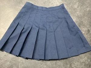 Reebok Pleated Navy Blue Tennis Skirt Girls Size 8 - Picture 1 of 7