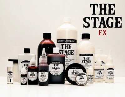 THE STAGE FX STAGE FX Fake Blood EDIBLE Mouth Safe Halloween Liquid Latex Scar Wax Skin Glue