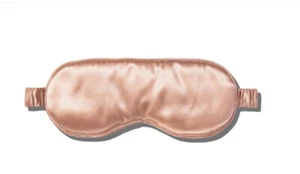 MASCHERA PER DORMIRE OCCHI IN SETA SLIP IN ORO ROSA NUOVA SENZA SCATOLA - Foto 1 di 8