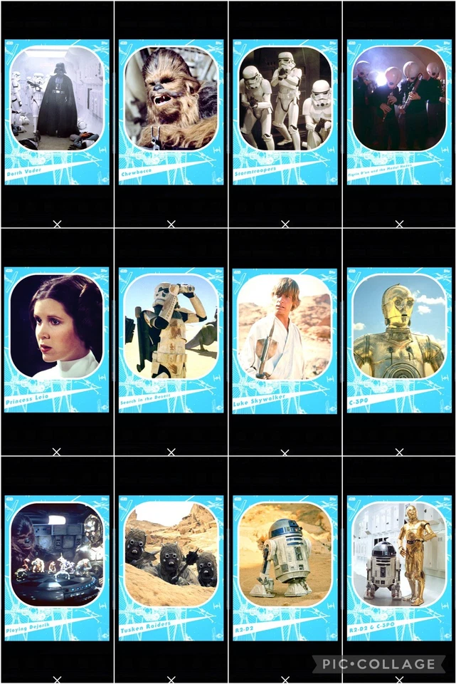 Topps Star Wars Digital Card Trader 12 Card Blue ANH Marathons 2019 Insert Set - Image 1 of 1