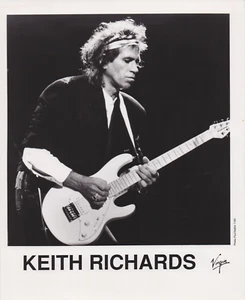 1991 Press Photo Rolling Stones Band Member Keith Richards Playing Guitar - Picture 1 of 2