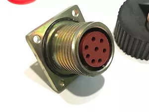 PLESSEY 971-20-7-SX CONNETTORE E TAPPO CIRCOLARE MILITARE 8 VIE HEAVY DUTY fcd3J - Foto 1 di 5