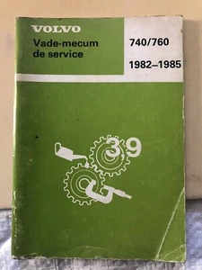 Seltener Sammler Vade-Mecum Service Volvo 740 760 1982-1985 55 Seiten 9x13cm - Bild 1 von 11