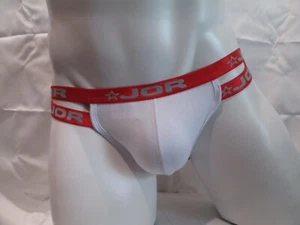 Correa deportiva de algodón JOR blanca/roja 0852 (M) - Imagen 1 de 4