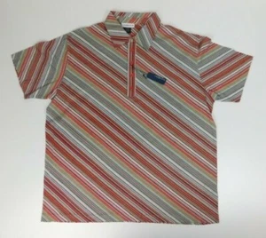 Ron Chereskin Mens Short Sleeve Button Shirt Size L Striped - Picture 1 of 9