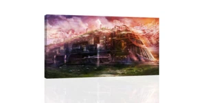 Fantasy Steampunk Train - CANVAS OR PRINT WALL ART - Picture 1 of 2