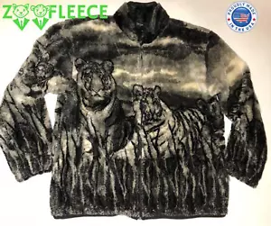 ZooFleece Schnee Tiger Berber Jacke Tiger Amur Feline Raubkatze Mantel Pullover S-XL - Bild 1 von 8