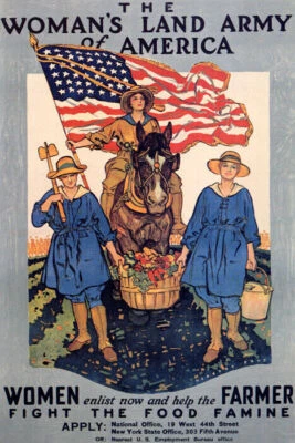 PÓSTER DE COLECCIÓN REPRO DE LA MUJER EJÉRCITO DE AMÉRICA AYUDA AL AGRICULTOR A COMBATIR LA HAMBRUNA ALIMENTARIA Foto 1 de 3