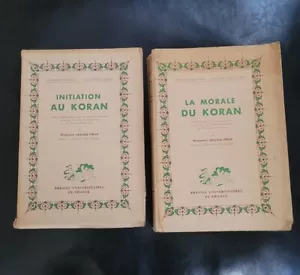 Rare 1951 The Morale of the Koran + Initiation of the Koran Mohamed A. DRAZ Islam Koran - Picture 1 of 14
