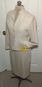 Vintage Pierre Cardin Woman's 7/8 Skirt Suit 2 pc Set Lined Syms Paris New York - Picture 1 of 24