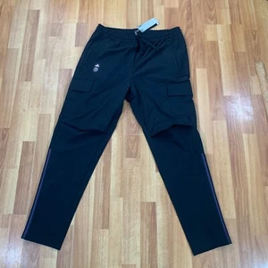 Adidas Sweatpants Mens Large Black Pink Inter Miami FC Jogger Travel Pants - Picture 1 of 11