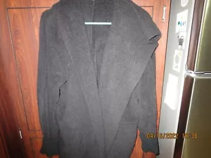 HEM & THREAD BLACK JACKET WITH HOOD---ONE SIZE FITS ALL--#2 - Picture 1 of 12