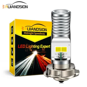 AC/DC 12V P26S COB LED Motorcycle Moped Scooter Headlight Bulb Front Globe White - Picture 1 of 8