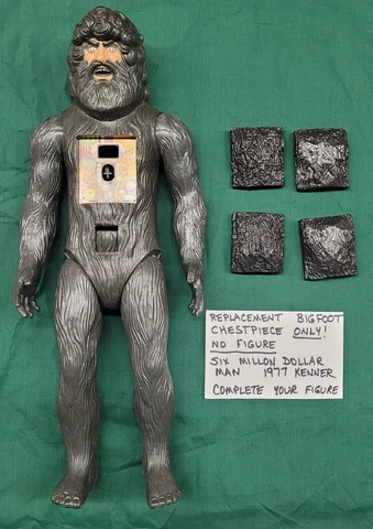 Kenner/Six Million Dollar Man-BIGFOOT Chest Piece Reproduction/Replacement Piece Cover
