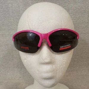Cougar Safety Glasses Hot Pink Frame Smoke Lens ANSI UV400 Shatterproof Z87 - Picture 1 of 7