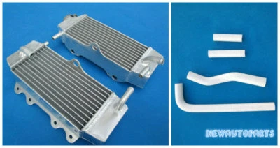 Radiador y manguera de aluminio blanco para Yamaha YZ250F YZF 250 2001-2005 WR250F 2001-06 Foto 1 de 4