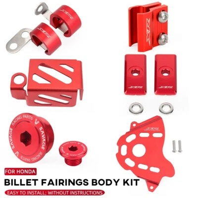 Billet Fairings Body Kit Front Sprocket Guard Cover/Hose Clamps/Oil Filler Screw — 第 1/4 张图片