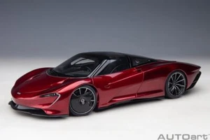 Mclaren Speedtail 2020 Volcano Coche a Escala Rojo 1:18 Autoart - Imagen 1 de 16