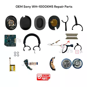 Ricambio riparazione cuffie wireless OEM Sony WH-1000XM5 XM5 - ricambi - Foto 1 di 51