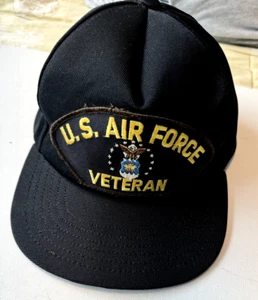 US Air Force Veteran - Washed Baseball Cap - Low Profile - Adjustable - Imagen 1 de 2