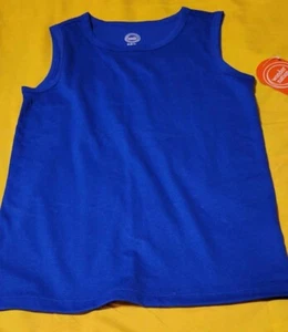 NWT Wonder Nation Unisex Kids Solid Blue Tank Top MANY SIZES - Picture 1 of 1