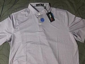 RALPH LAUREN RLX GOLF LILA MARINEBLAU BIENE POLOSHIRT GRÖSSE XL HERREN NEU MIT ETIKETT $ 115,00 - Bild 1 von 4