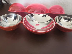 5 Piece Acrylic And Stainless Steel Condiment Set Pink - Bild 1 von 3