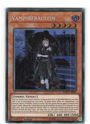 Yugioh VAMPIRFRÄULEIN , dasa-de003 Secret Rare deutsch Near Mint 1. Auflage - Bild 1 von 2
