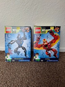 Set Of 2 LEGO Ben 10 Alien Force Chromastone 8411 & Jet Ray 8518. Fast Shipping.