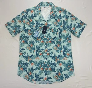 Izod Salzwasser Hawaii Blumen Hemd Herren XL-Tall Limpet Shell Sonnenschutz gewebt - Bild 1 von 6