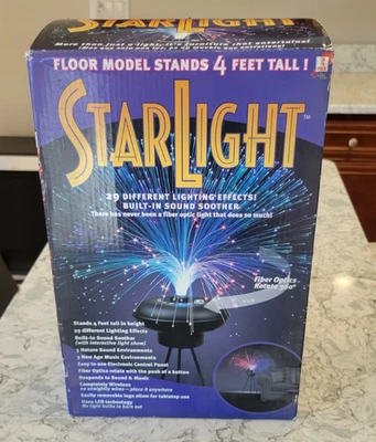 New Vintage StarLight Fiber Optic Floor Lamp 48" Tall & 29 Different Effects - Image 1 of 4