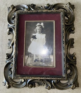Vintage Norleans Picture Frame Ornate Victorian Style Wall Hanging With Baby - Picture 1 of 8