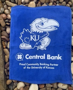 Kansas Jayhawks Golf Athletic Towel. New. Blue - Picture 1 of 5