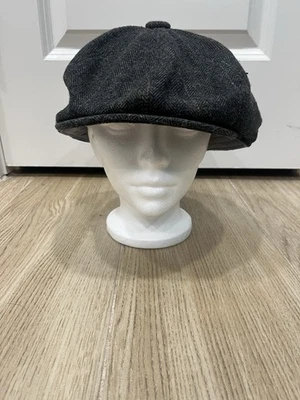 Gray Newsboy Hats KB Ethos Brand Lg/xL  30%wool 70% Polyester Used - Image 1 of 4