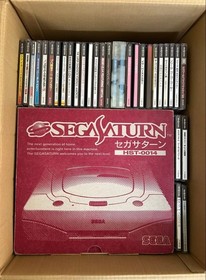 Sega Saturn Console HST-0014 Boxed Games Lot 25 Controllers Memory JP