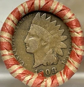 Unsearched Olde Estate Wheat Penny Roll 50 Vintage Cents-1908 Indian Head Cent - Picture 1 of 2