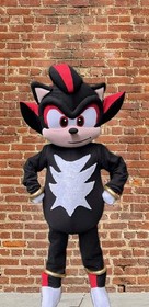 Shadow The Hedgehog Character Costume Halloween Sonic Mascot Cosplay Adult