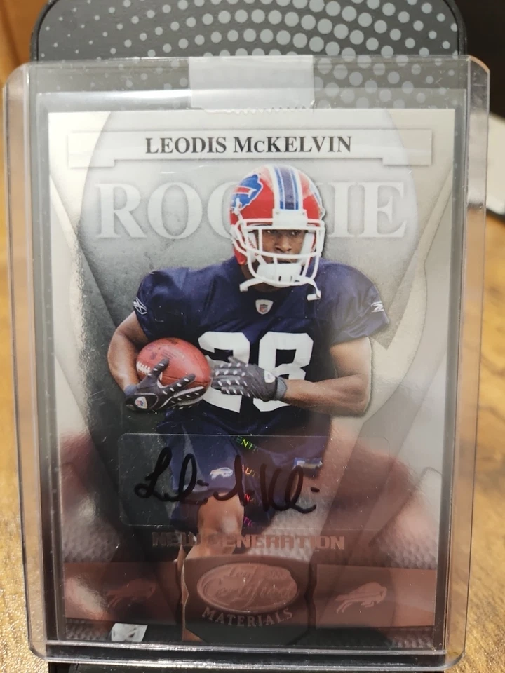2008 Leaf Certified Materials #180 Leodis McKelvin AUTO /999 RC - Image 1 of 2