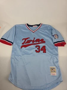 Camiseta deportiva MLB Minnesota Twins Kirby Puckett para hombre Mitchell And Ness talla 52 - Imagen 1 de 14