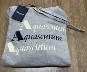 AQUASCUTUM LONDON HOODIE MENS XL Grey Hoodies - Size UK XL - Picture 1 of 3