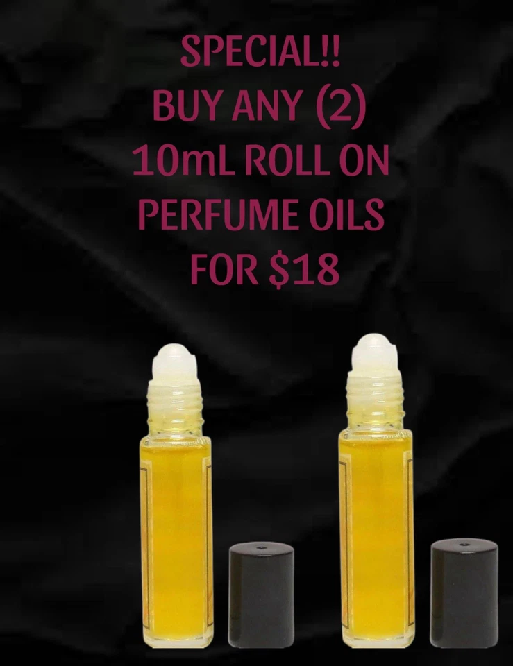 ✨2/$18✨CUALQUIER 2 (10 ml) Roll On ACEITES CORPORALES PERFUME/FRAGANCIA•450+ OPCIONES DE AROMA Foto 1 de 3