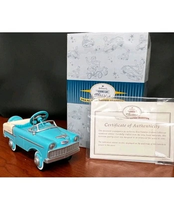 Chevrolet Hallmark Kiddie Car Classics 1955 azul verdoso personalizado nuevo en caja con certificado de autenticidad Foto 1 de 4