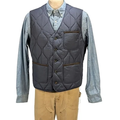 Polo Ralph Lauren Quilted Vest Men's Navy Blue Sz L NWT $398 - Image 1 of 4