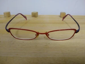 Gafas de diseñador Zio Z48 Col. 91 rojo/púrpura 47-17-145 mm monturas de gafas solamente - Imagen 1 de 6